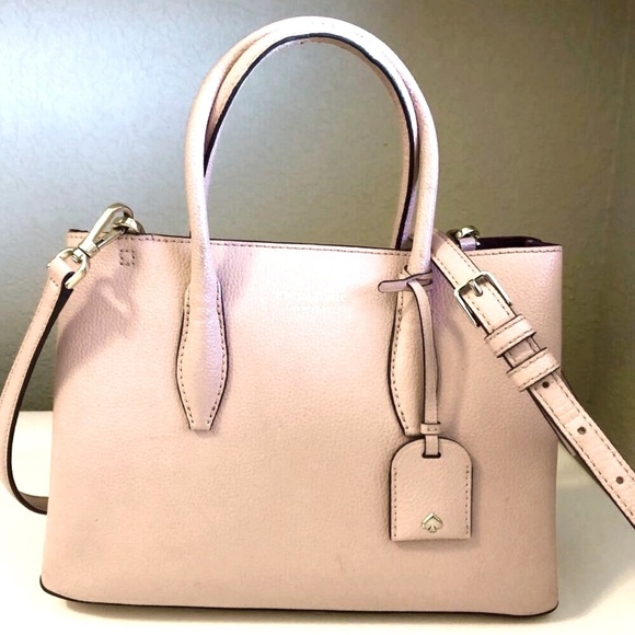 KATE SPADE Eva Small Satchel Open Top Zip Crossbody Bag Blush Pink MSRP $329 - Picture 3 of 11